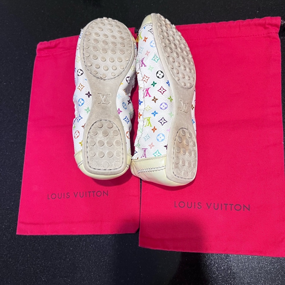 Louis Vuitton Multicolor Ballet Flats with Gold Accents - Picture 4 of 6